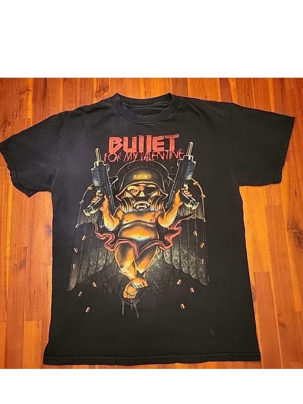 Bullet For My Valentine Tshirt Baby Angel Soldier Size Large